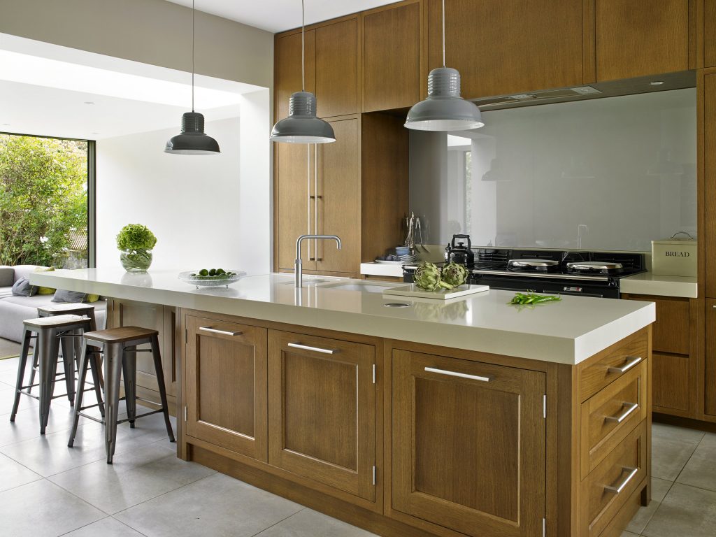 Bespoke Oak Kitchen with flush cabinetry traditional furniture