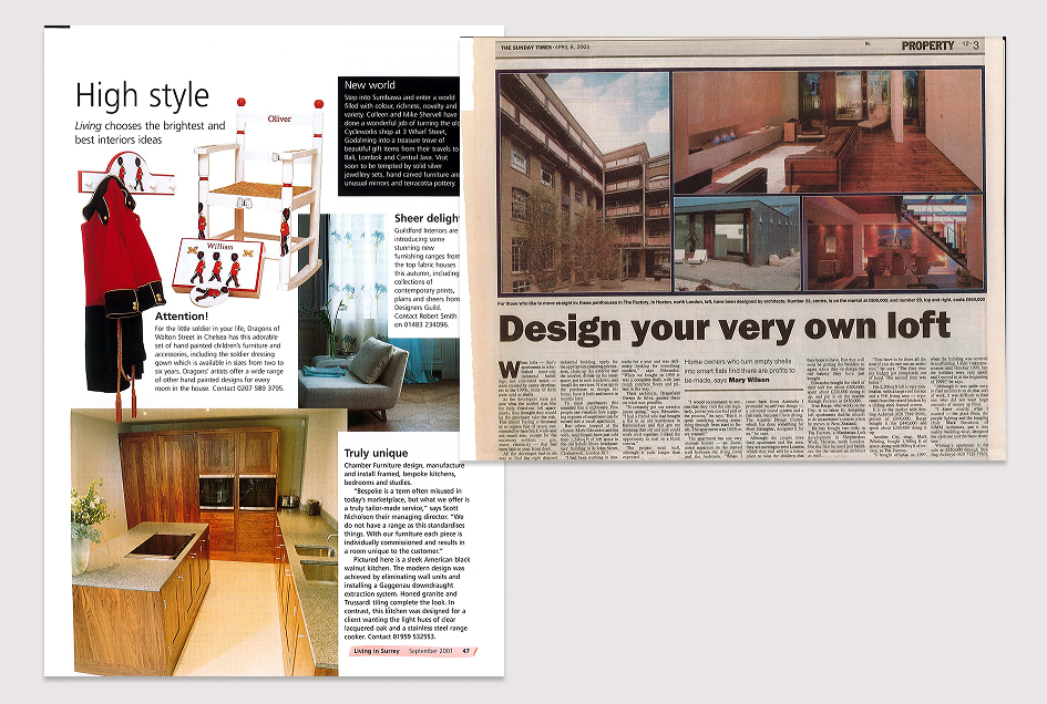 2001 Living In Surrey & The Sunday Times